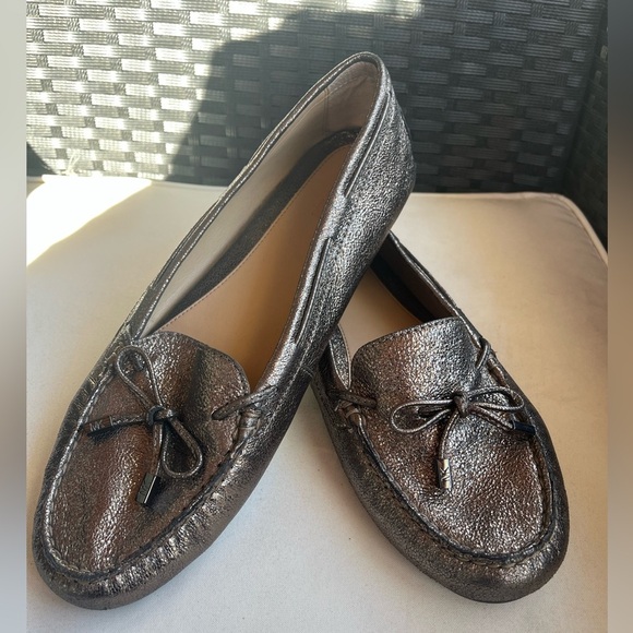 MICHAEL Michael Kors Women's Daisy Moc Nickel Sparkle Metallic Loafer Size 11M - Picture 2 of 8